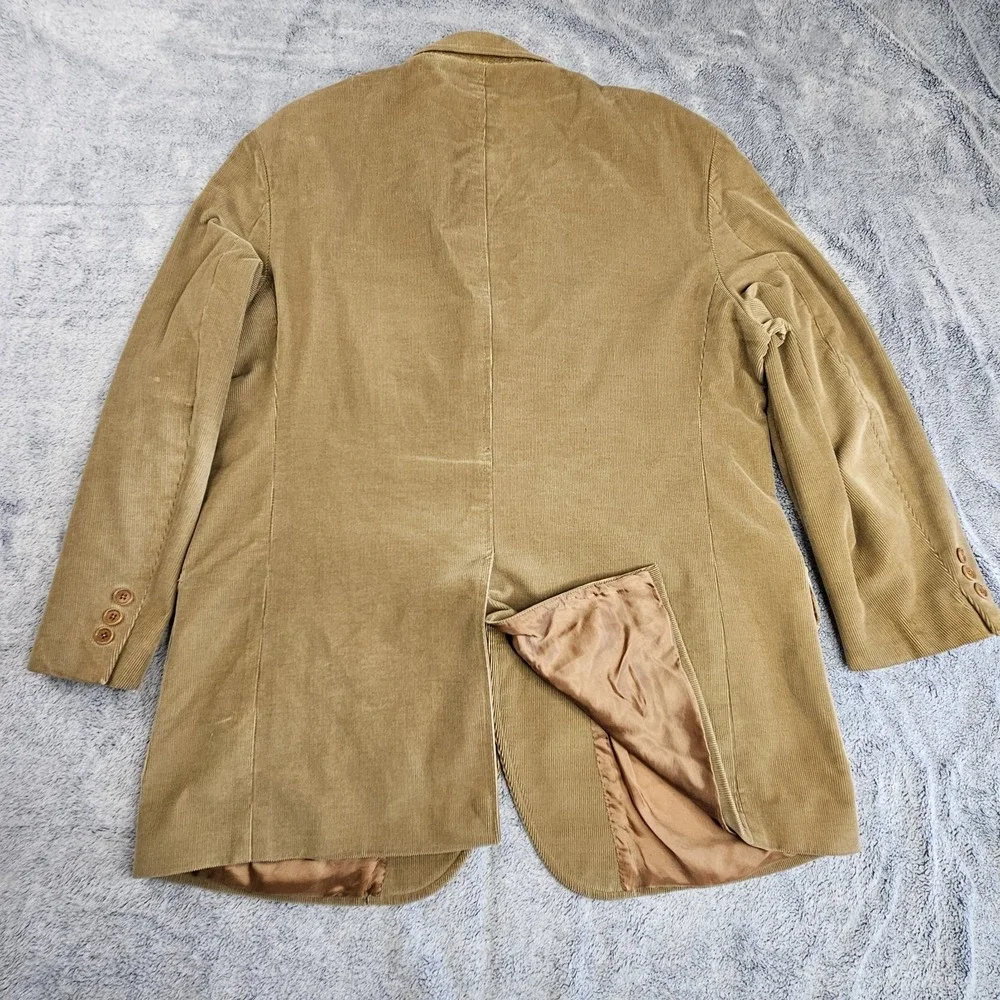 Brooks Brothers 1818 Corduroy Blazer Mens 44R Brown Sport Coat Cotton Jacket Ivy